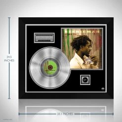 RARE-T Beenie Man - Art And Life Platinum LP Limited Signature Edition Studio Licensed Custom Frame Limited Edition Frames