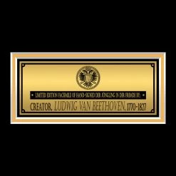 RARE-T Ludwig Van Beethoven Memorial Music Sheet Limited Signature Edition Licensed Custom Frame Limited Edition Frames
