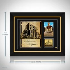 RARE-T Ben-Hur 1959 Transcript Limited Signature Edition Studio Licensed Custom Frame