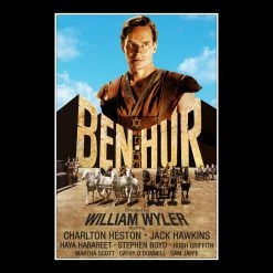 RARE-T Ben-Hur 1959 Transcript Limited Signature Edition Studio Licensed Custom Frame