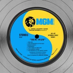 RARE-T Limited Edition Frames Ben-Hur - Original Motion Picture Soundtrack Platinum LP Limited Signature Edition Studio Licensed Custom Frame