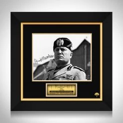 RARE-T Benito Mussolini Limited Signature Edition Studio Licensed Photo Custom Frame