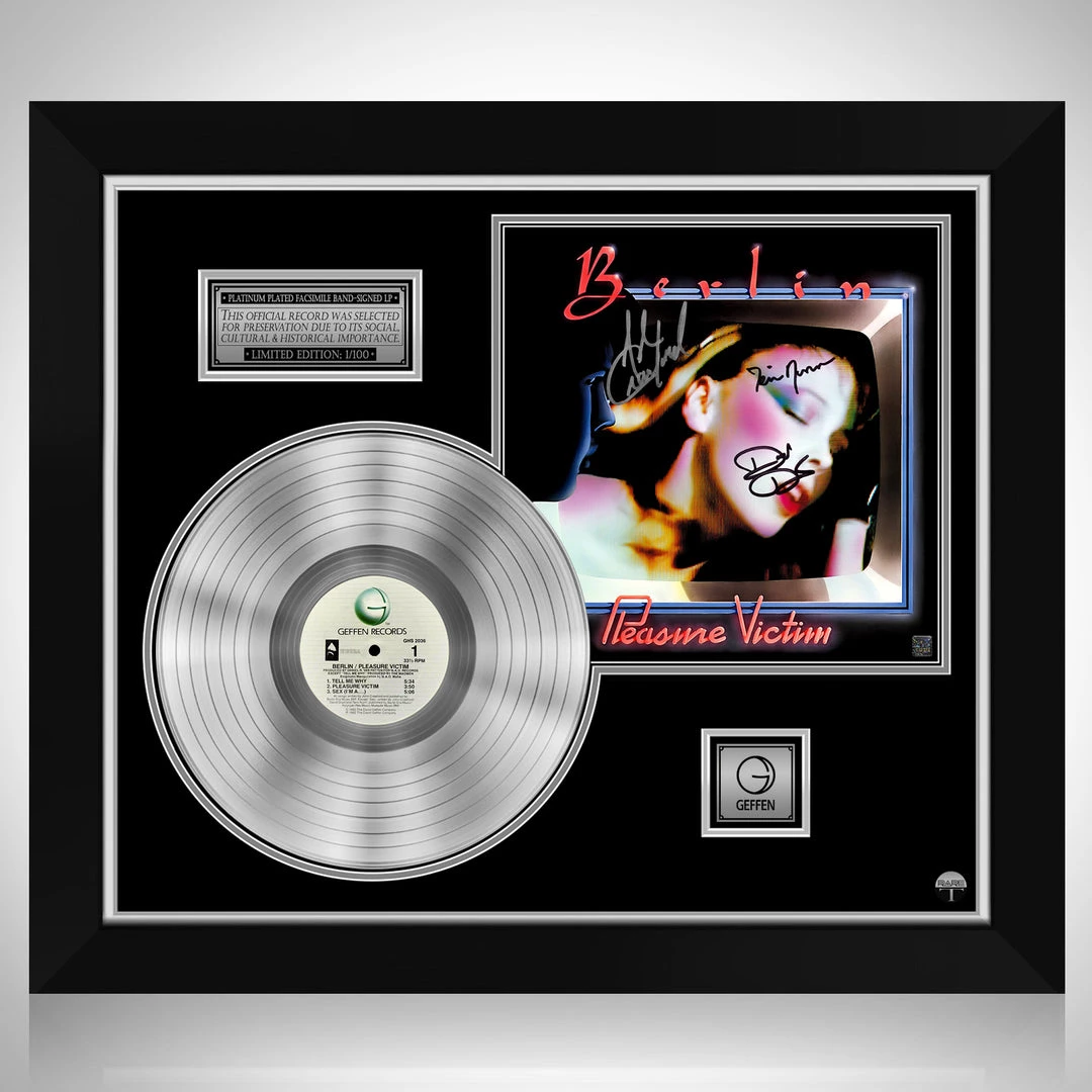 RARE-T Limited Edition Frames Berlin - Pleasure Platinum LP Limited Signature Edition Studio Licensed Custom Frame 1 RARE-T Limited Edition Frames Berlin - Pleasure Platinum LP Limited Signature Edition Studio Licensed Custom Frame