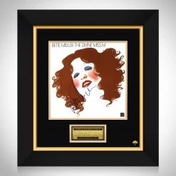 RARE-T Limited Edition Frames Bette Midler - The Divine Miss M LP Cover Limited Signature Edition Studio Licensed Custom Frame