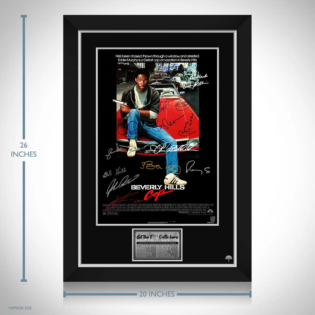 RARE-T Beverly Hills Cop Mini Poster Limited Signature Edition Studio Licensed Custom Frame Limited Edition Frames 3 RARE-T Beverly Hills Cop Mini Poster Limited Signature Edition Studio Licensed Custom Frame Limited Edition Frames