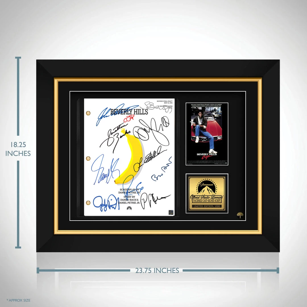 RARE-T Beverly Hills Cop Script Limited Signature Edition Studio Licensed Custom Frame Limited Edition Frames 9 RARE-T Beverly Hills Cop Script Limited Signature Edition Studio Licensed Custom Frame Limited Edition Frames