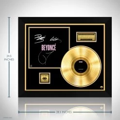 RARE-T Limited Edition Frames Beyoncé - 2013 Gold LP Limited Signature Edition Studio Licensed Custom Frame