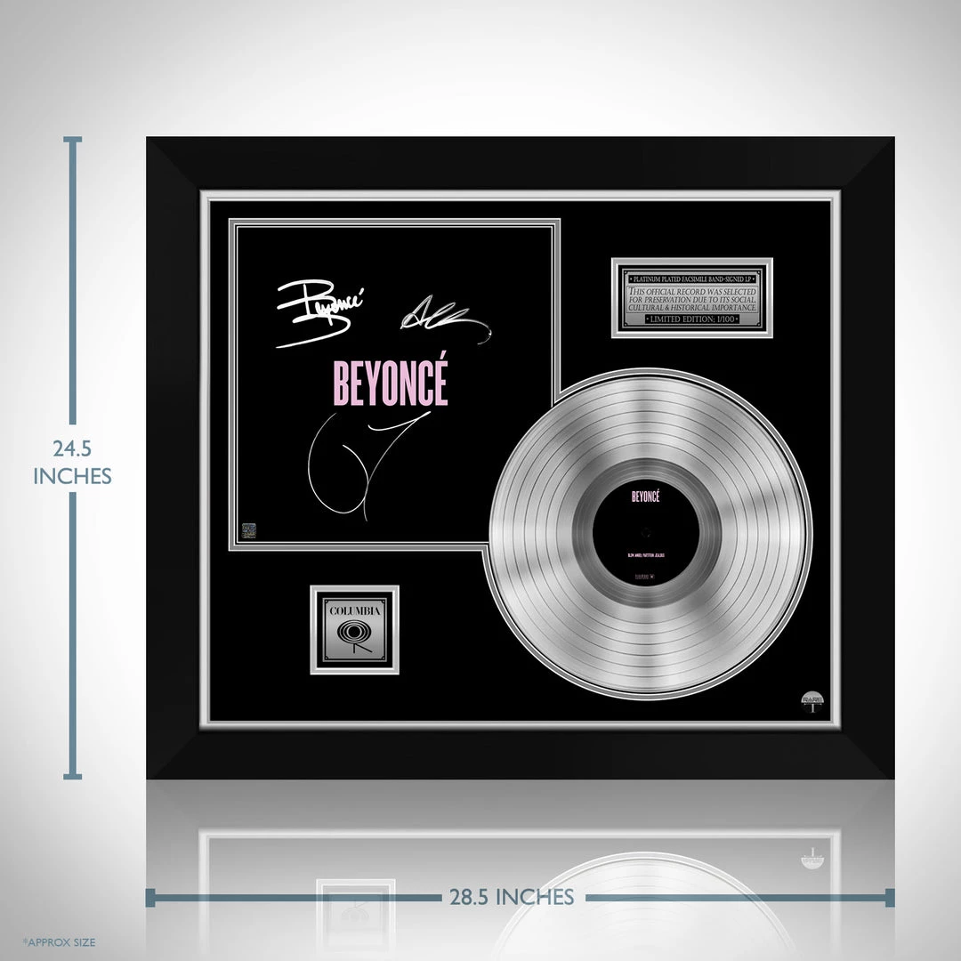 RARE-T Beyoncé - 2013 Platinum LP Limited Signature Edition Studio Licensed Custom Frame 3 RARE-T Beyoncé - 2013 Platinum LP Limited Signature Edition Studio Licensed Custom Frame
