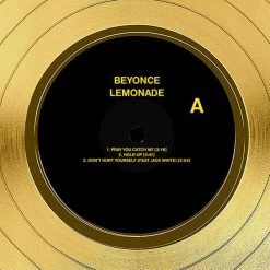 RARE-T Limited Edition Frames Beyonce Lemonade Gold LP Limited Signature Edition Studio Licensed Custom Frame