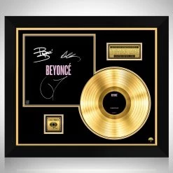 RARE-T Limited Edition Frames Beyoncé - 2013 Gold LP Limited Signature Edition Studio Licensed Custom Frame