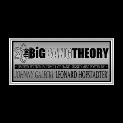 RARE-T The Big Bang Theory Mini Poster Limited Signature Edition Studio Licensed Custom Frame Limited Edition Frames