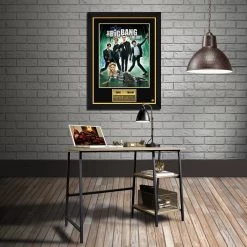 RARE-T Limited Edition Frames The Big Bang Theory Cast Mini Poster Limited Signature Edition Studio Licensed Custom Frame