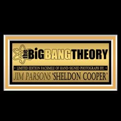 RARE-T Ready To Ship! - Big Bang Theory - Sheldon Cooper Photo Limited Signature Edition Studio Licensed Custom Frame Ready To Ship! 48 Hour Shipping!