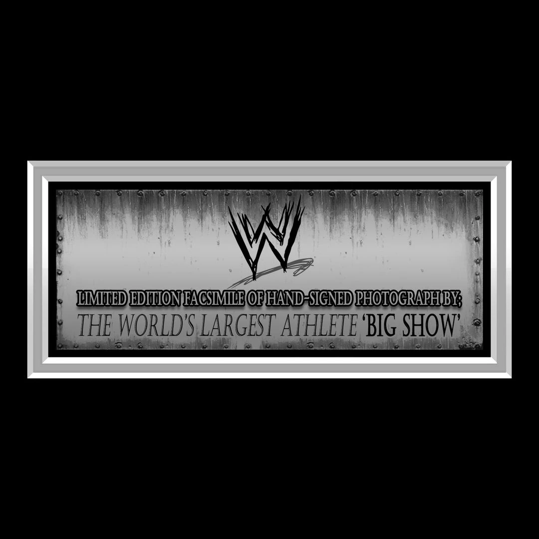 RARE-T WWE Big Show Limited Signature Edition Studio Licensed Photo Custom Frame 5 RARE-T WWE Big Show Limited Signature Edition Studio Licensed Photo Custom Frame