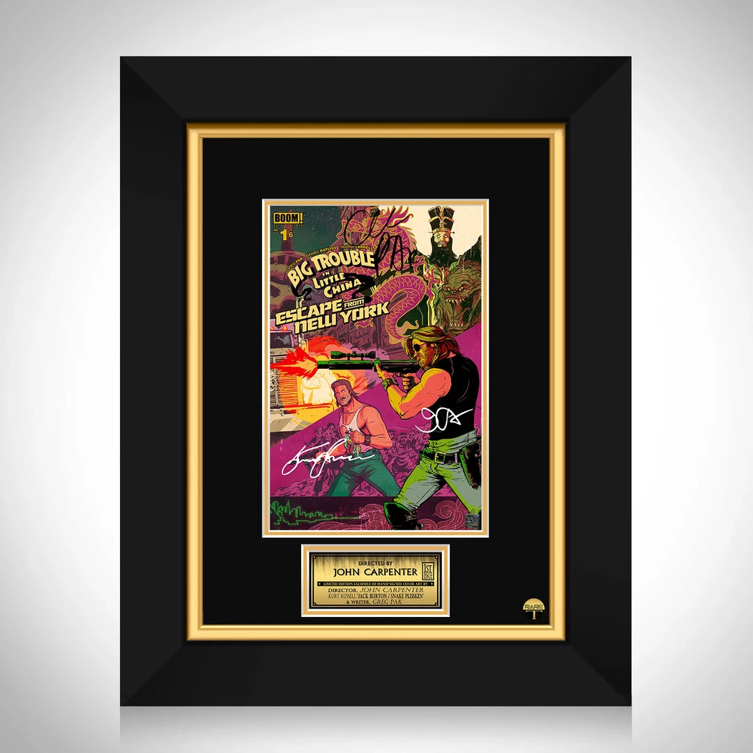 RARE-T Limited Edition Frames Big Trouble In Little China Escape From New York #1 Limited Signature Edition Comic Book Cover Art Custom Frame 1 RARE-T Limited Edition Frames Big Trouble In Little China Escape From New York #1 Limited Signature Edition Comic Book Cover Art Custom Frame