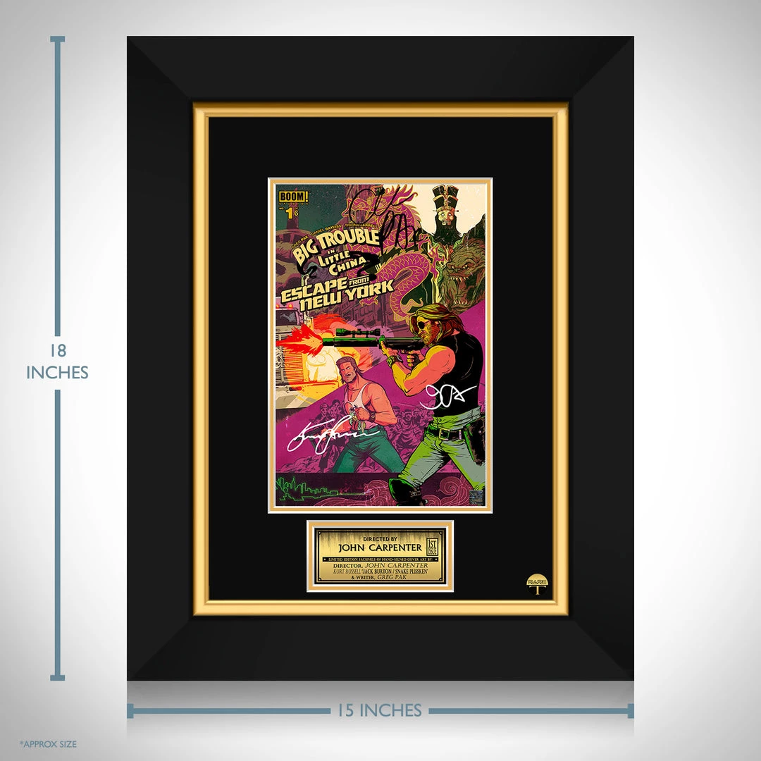 RARE-T Limited Edition Frames Big Trouble In Little China Escape From New York #1 Limited Signature Edition Comic Book Cover Art Custom Frame 5 RARE-T Limited Edition Frames Big Trouble In Little China Escape From New York #1 Limited Signature Edition Comic Book Cover Art Custom Frame
