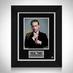 RARE-T Bill Maher Photo Limited Signature Edition Studio Licensed Custom Frame