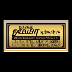 RARE-T Bill & Ted's Excellent Adventure- Limited Signature Edition Studio Licensed Photo Custom Frame Limited Edition Frames