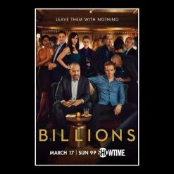 RARE-T Limited Edition Frames Billions Showtime TV Show Script Limited Signature Edition Studio Licensed Custom Frame