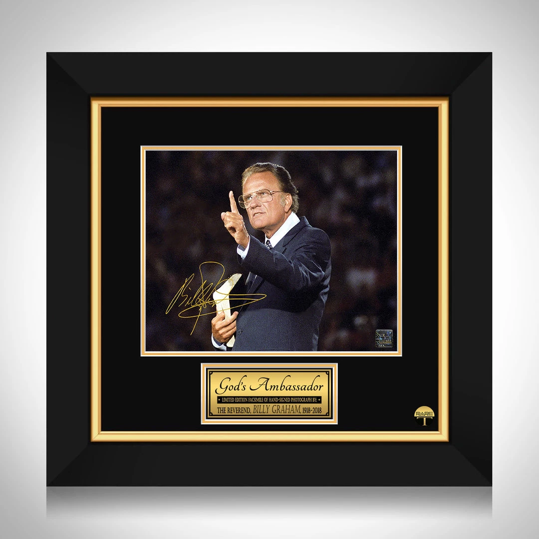 RARE-T The Reverend Billy Graham Photo Limited Signature Edition Studio Licensed Custom Frame Limited Edition Frames 1 RARE-T The Reverend Billy Graham Photo Limited Signature Edition Studio Licensed Custom Frame Limited Edition Frames