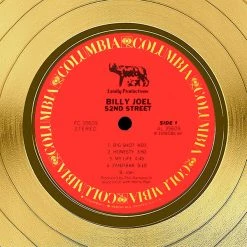 RARE-T Billy Joel - 52nd Street Gold LP Limited Signature Edition Studio Licensed Custom Frame