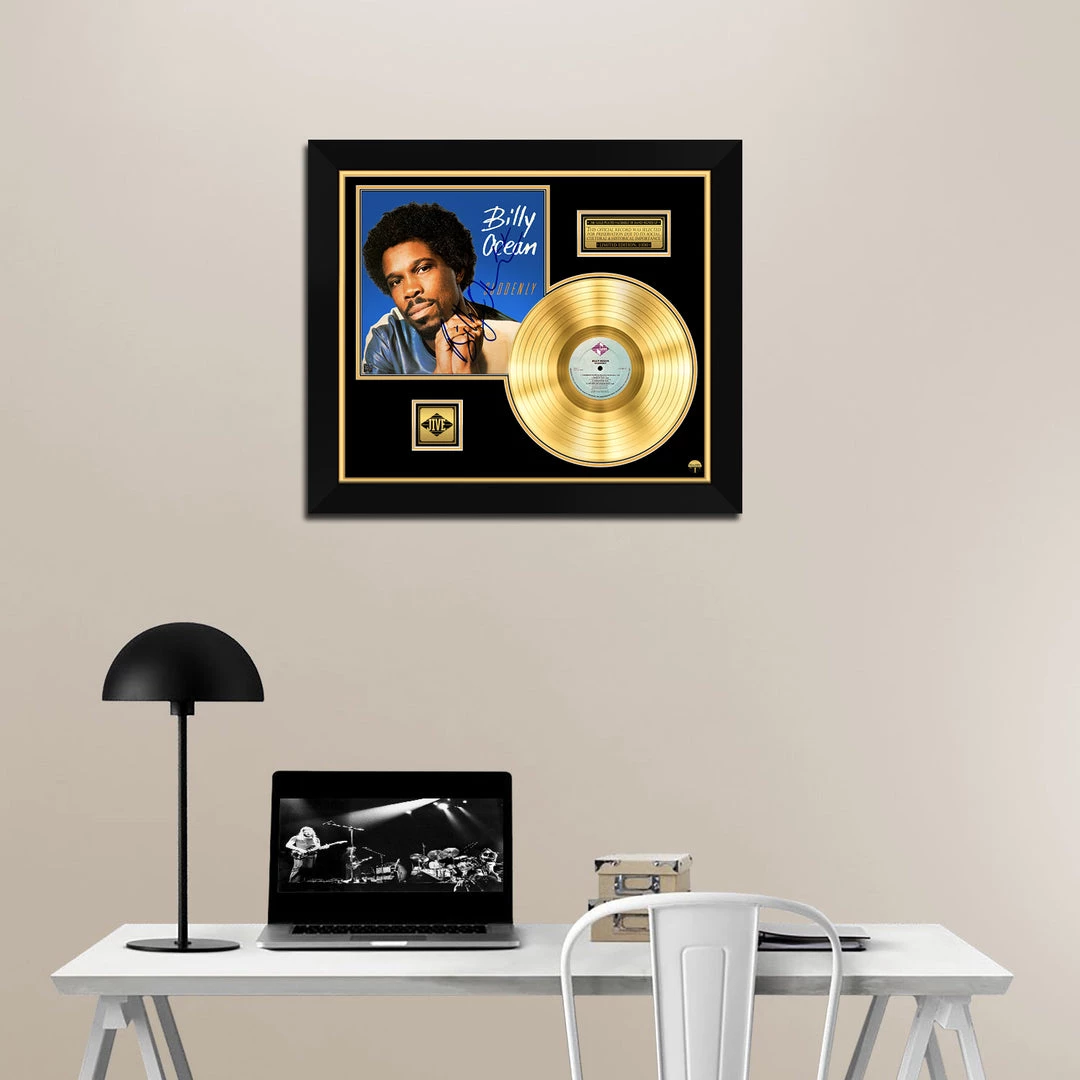 RARE-T Billy Ocean Suddenly Gold LP Limited Signature Edition Studio Licensed Custom Frame Limited Edition Frames 5 RARE-T Billy Ocean Suddenly Gold LP Limited Signature Edition Studio Licensed Custom Frame Limited Edition Frames