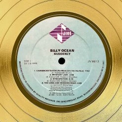 RARE-T Billy Ocean Suddenly Gold LP Limited Signature Edition Studio Licensed Custom Frame Limited Edition Frames 12 RARE-T Billy Ocean Suddenly Gold LP Limited Signature Edition Studio Licensed Custom Frame Limited Edition Frames