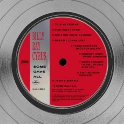 RARE-T Billy Ray Cyrus - Some Gave All Platinum LP Limited Signature Edition Studio Licensed Custom Frame Limited Edition Frames