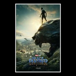 RARE-T Black Panther Script Limited Signature Edition Studio Licensed Custom Frame