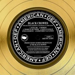 RARE-T The Black Crowes The Southern Harmony And Musical Companion Gold LP Limited Signature Edition Studio Licensed Custom Frame Limited Edition Frames
