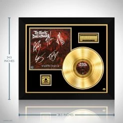 RARE-T Black Dahlia Murders - Nightbringers Gold LP Limited Signature Edition Studio Licensed Custom Frame Limited Edition Frames