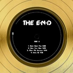 RARE-T Limited Edition Frames Black Eyed Peas - The E.N.D. Gold LP Limited Signature Edition Studio Licensed Custom Frame