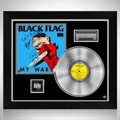 RARE-T Limited Edition Frames Black Flag - My War Platinum LP Limited Signature Edition Studio Licensed Custom Frame