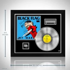 RARE-T Limited Edition Frames Black Flag - My War Platinum LP Limited Signature Edition Studio Licensed Custom Frame