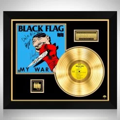 RARE-T Limited Edition Frames Black Flag - My War Gold LP Limited Signature Edition Studio Licensed Custom Frame