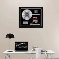 RARE-T The Black Keys - Brothers Platinum LP Limited Signature Edition Studio Licensed Custom Frame Limited Edition Frames