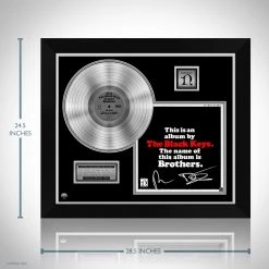 RARE-T The Black Keys - Brothers Platinum LP Limited Signature Edition Studio Licensed Custom Frame Limited Edition Frames