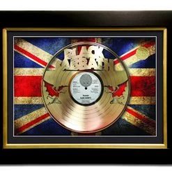 Hall Of Fame Collection Limited Edition Gold Lp 'Black Sabbath - Paranoid' Custom Frame