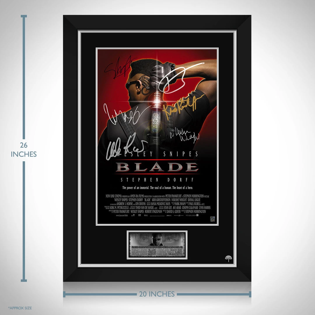 RARE-T Blade Mini Poster Limited Signature Edition Studio Licensed Custom Frame 3 RARE-T Blade Mini Poster Limited Signature Edition Studio Licensed Custom Frame
