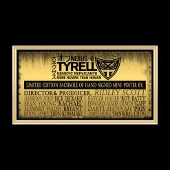 RARE-T Blade Runner Poster Limited Signature Edition Studio Licensed Custom Frame