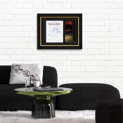 PPC Blade - PSA/DNA Certified Hand-Signed Script By Wesley Snipes Custom Frame