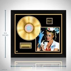 RARE-T Blink-182 Enema Of The State Gold LP Limited Signature Edition Studio Licensed Custom Frame