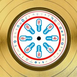 RARE-T Blink-182 Enema Of The State Gold LP Limited Signature Edition Studio Licensed Custom Frame