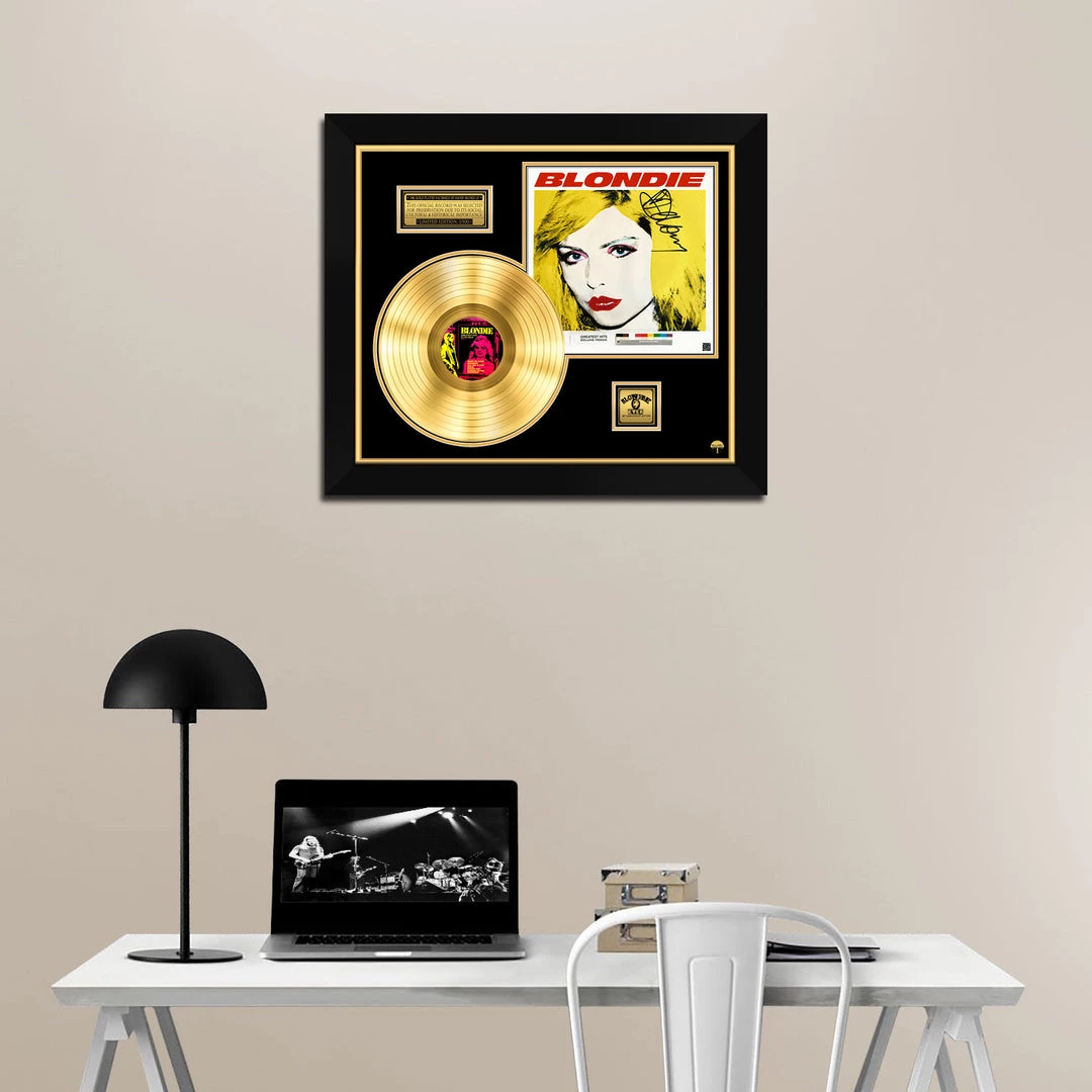 RARE-T Blondie - Greatest Hits Gold LP Limited Signature Edition Studio Licensed Custom Frame 2 RARE-T Blondie - Greatest Hits Gold LP Limited Signature Edition Studio Licensed Custom Frame