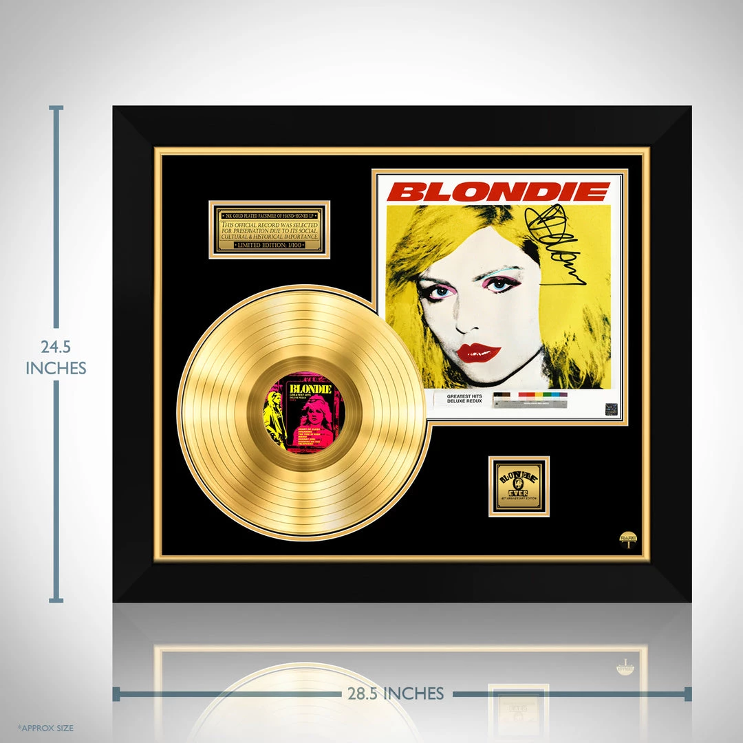 RARE-T Blondie - Greatest Hits Gold LP Limited Signature Edition Studio Licensed Custom Frame 3 RARE-T Blondie - Greatest Hits Gold LP Limited Signature Edition Studio Licensed Custom Frame