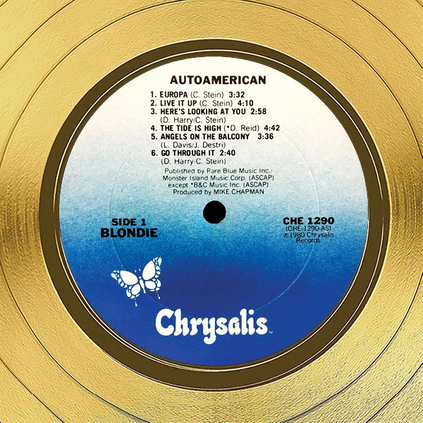 Rare-T Limited Edition Frames Blondie - Autoamerican Limited Signature Edition Studio Licensed Gold LP Custom Frame 7 Rare-T Limited Edition Frames Blondie - Autoamerican Limited Signature Edition Studio Licensed Gold LP Custom Frame