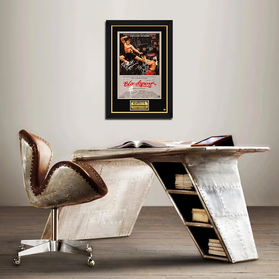 RARE-T Bloodsport Mini Poster Limited Signature Edition Studio Licensed Custom Frame 2 RARE-T Bloodsport Mini Poster Limited Signature Edition Studio Licensed Custom Frame