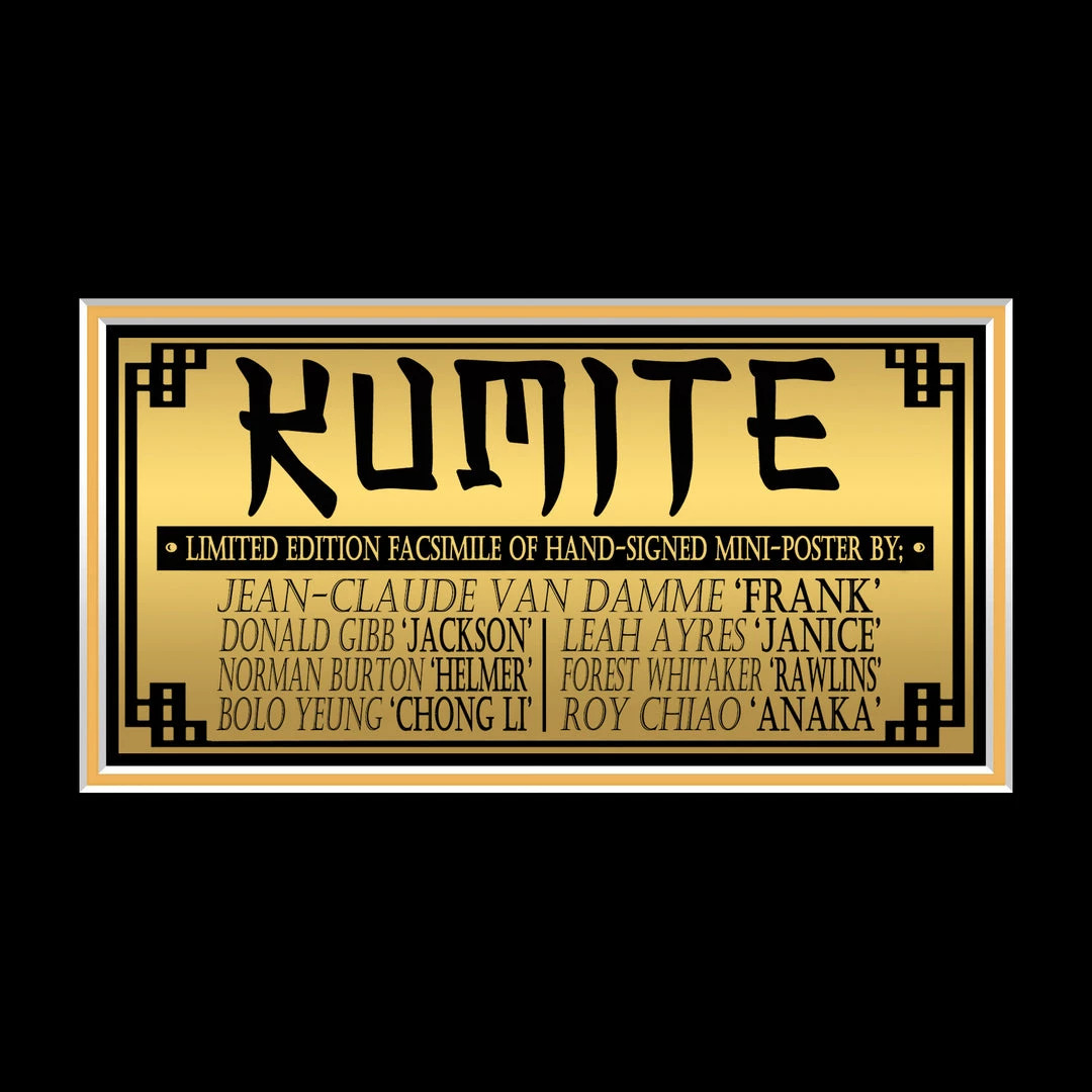 RARE-T Bloodsport Mini Poster Limited Signature Edition Studio Licensed Custom Frame 6 RARE-T Bloodsport Mini Poster Limited Signature Edition Studio Licensed Custom Frame