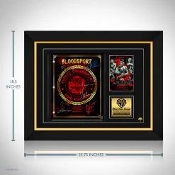 RARE-T Bloodsport Script Limited Signature Edition Studio Licensed Custom Frame Limited Edition Frames