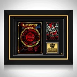 RARE-T Bloodsport Script Limited Signature Edition Studio Licensed Custom Frame Limited Edition Frames